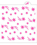 Shooting Stars Pattern Cookie Stencil