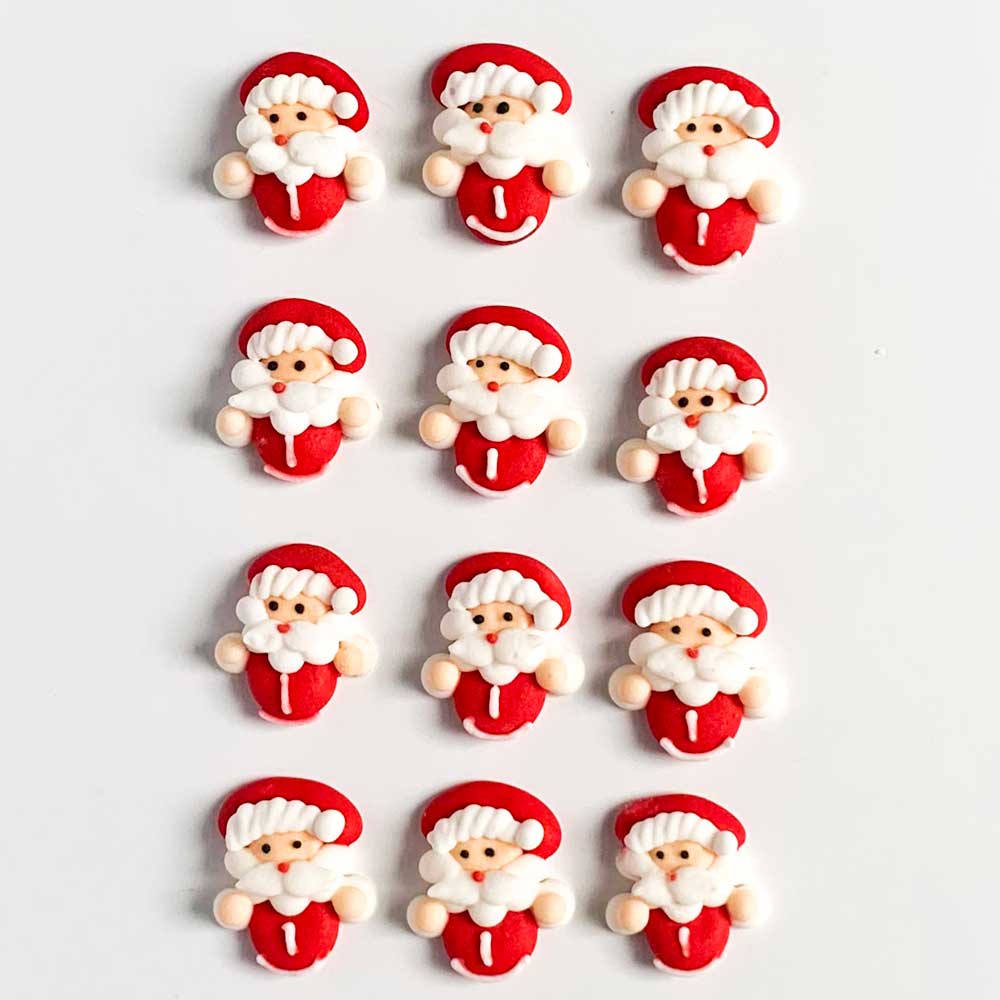 Santa Icing Small Santa Icing Decorations - Confectionery House