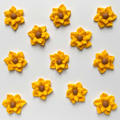 Sunflower Royal Icing Decorations