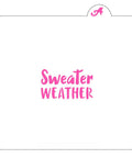 Sweater Weather Cookie Stencil