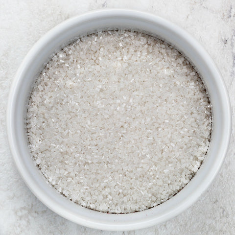 White Pearlized Coarse Sugar Crystals | Cookie Sprinkles | Sugar Sprinkles