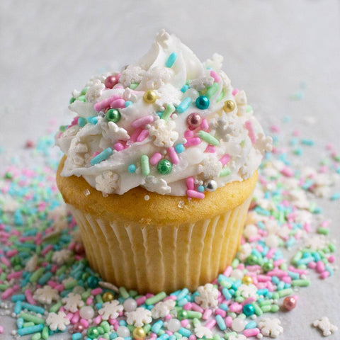 Sweet Blossoms Sprinkle Mix, Pastel and Bright Sprinkles With